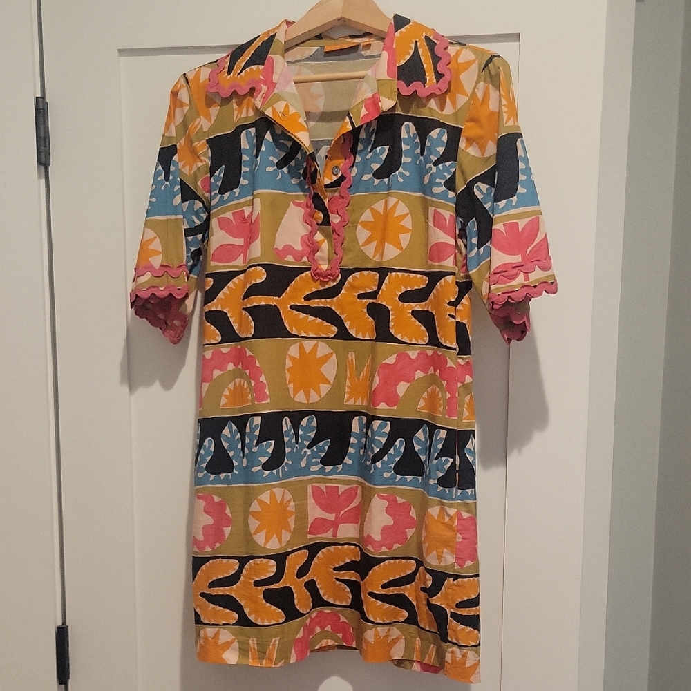 Oliphant Multicolor Geometric Mini Dress